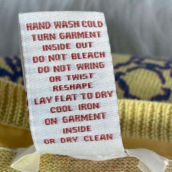 Sundance Yellow Aztec Baja Button Front Cardigan Sz M - Picture 4 of 4